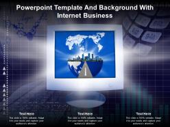 Powerpoint template and background with internet business