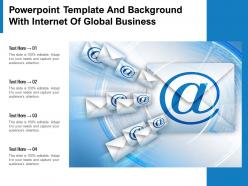 Powerpoint template and background with internet of global business