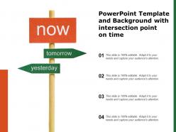 Powerpoint template and background with intersection point