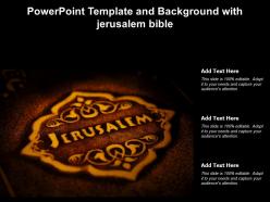 Powerpoint Template And Background With Jerusalem Bible