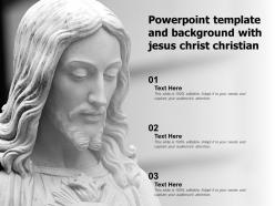 Powerpoint template and background with jesus christ christian