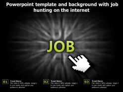 Powerpoint template and background with job hunting on the internet