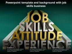 Powerpoint template and background with job skills business