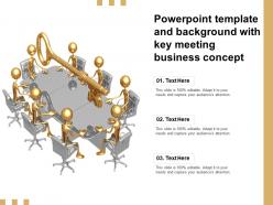Powerpoint template and background with key meeting business concept