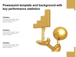 Powerpoint template and background with key performance statistics