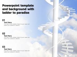 Powerpoint template and background with ladder to paradise