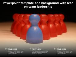 Powerpoint template and background with lead on team leadership