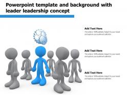 Powerpoint template and background with leader leadership concept