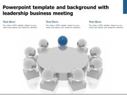 Powerpoint template and background with leadership business meeting