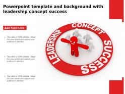 Powerpoint template and background with leadership concept success