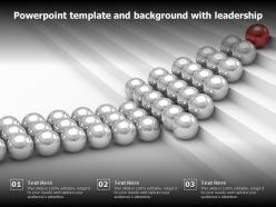 Powerpoint template and background with leadership