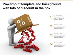 Powerpoint template and background with lots of discount in the box