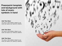 Powerpoint Template And Background With Lots Of Music Symbols In Hand