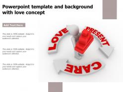Powerpoint template and background with love concept