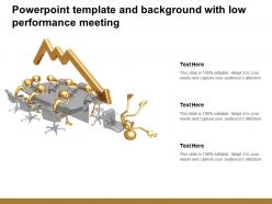 Powerpoint template and background with low performance meeting