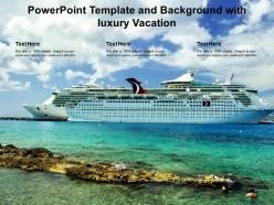 Powerpoint template and background with luxury vacation