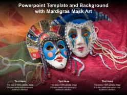 Powerpoint Template And Background With Mardigras Mask Art Ppt Powerpoint