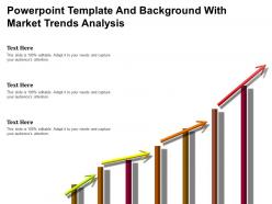 Powerpoint template and background with market trends analysis