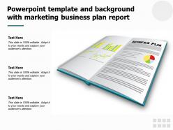 Powerpoint template and background with marketing business plan report