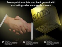 Powerpoint template and background with marketing sales success business