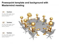 Powerpoint template and background with mastermind meeting