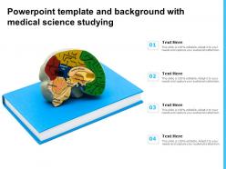Powerpoint template and background with medical science studying