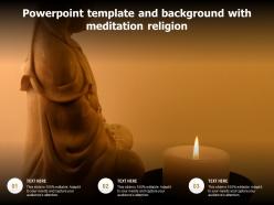 Powerpoint template and background with meditation religion