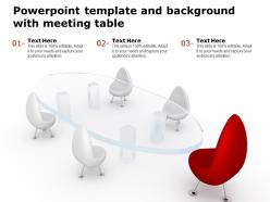 Powerpoint Template And Background With Meeting Table
