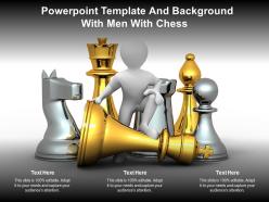Powerpoint template and background with men with chess ppt powerpoint
