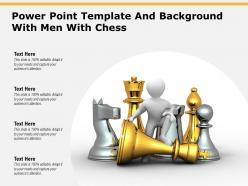 Powerpoint template and background with men with chess
