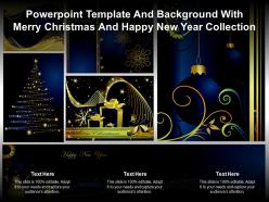 Powerpoint Template And Background With Merry Christmas And Happy New Year
