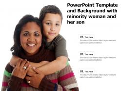Powerpoint Template And Background With Minority Woman And Her Son