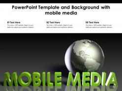 Powerpoint template and background with mobile media