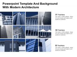 Powerpoint template and background with modern architecture