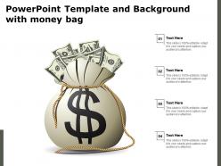 Powerpoint template and background with money bag