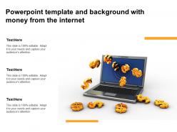 Powerpoint template and background with money from the internet