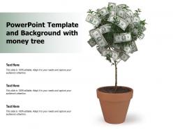 Powerpoint template and background with money tree