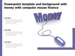Powerpoint Template And Background With Money With Computer Mouse Finance