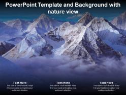 Powerpoint template and background with nature view