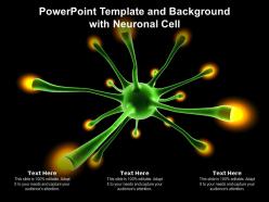 Powerpoint Template And Background With Neuronal Cell