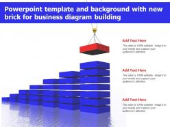 Powerpoint Template And Background With New Brick For Business Diagram Building