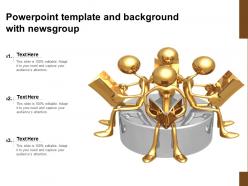 Powerpoint template and background with newsgroup