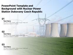 Powerpoint template and background with nuclear power station dukovany czech republic