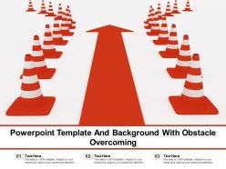 Powerpoint template and background with obstacle overcoming