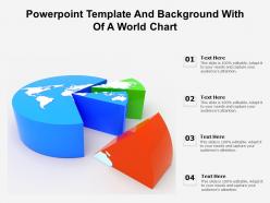 Powerpoint template and background with of a world chart