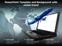 Powerpoint Template And Background With Online Travel