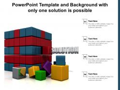 Powerpoint template and background with only one solution is possible