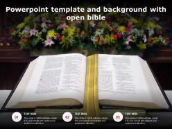 Powerpoint Template And Background With Open Bible