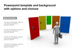 Powerpoint Template And Background With Options And Choices