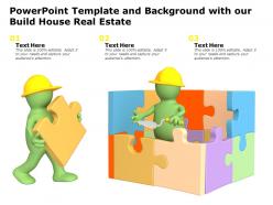 Powerpoint template and background with our build house real estate